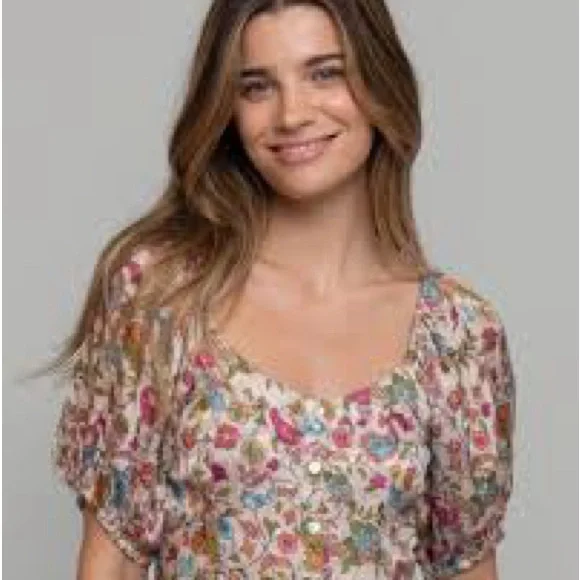 NATURAL LIFE Colorful Floral Print Maxi Dress - Picture 2 of 6